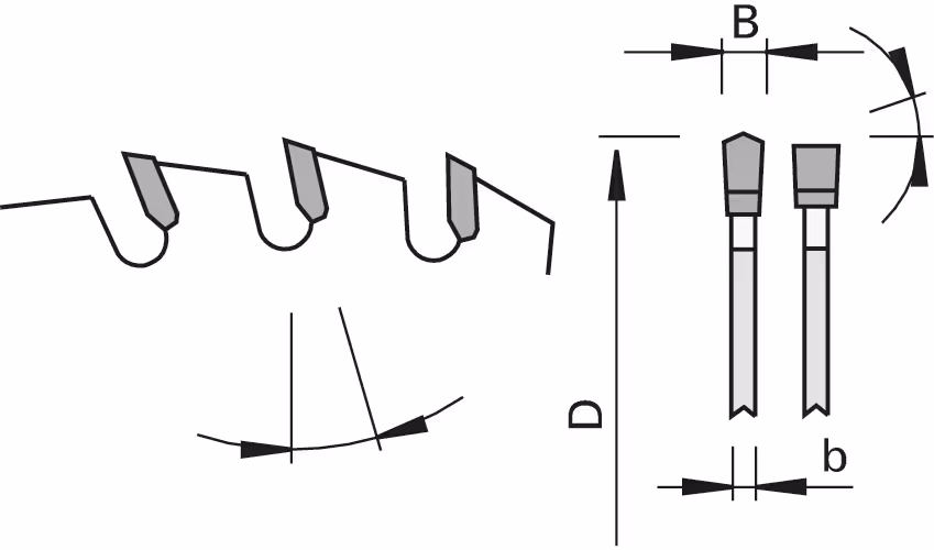 HW saw blades for edge banding machines for, version 6 2