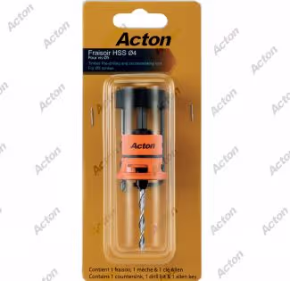 HSS countersink Ø4 + 1 drill bit & 1 Allen key 3
