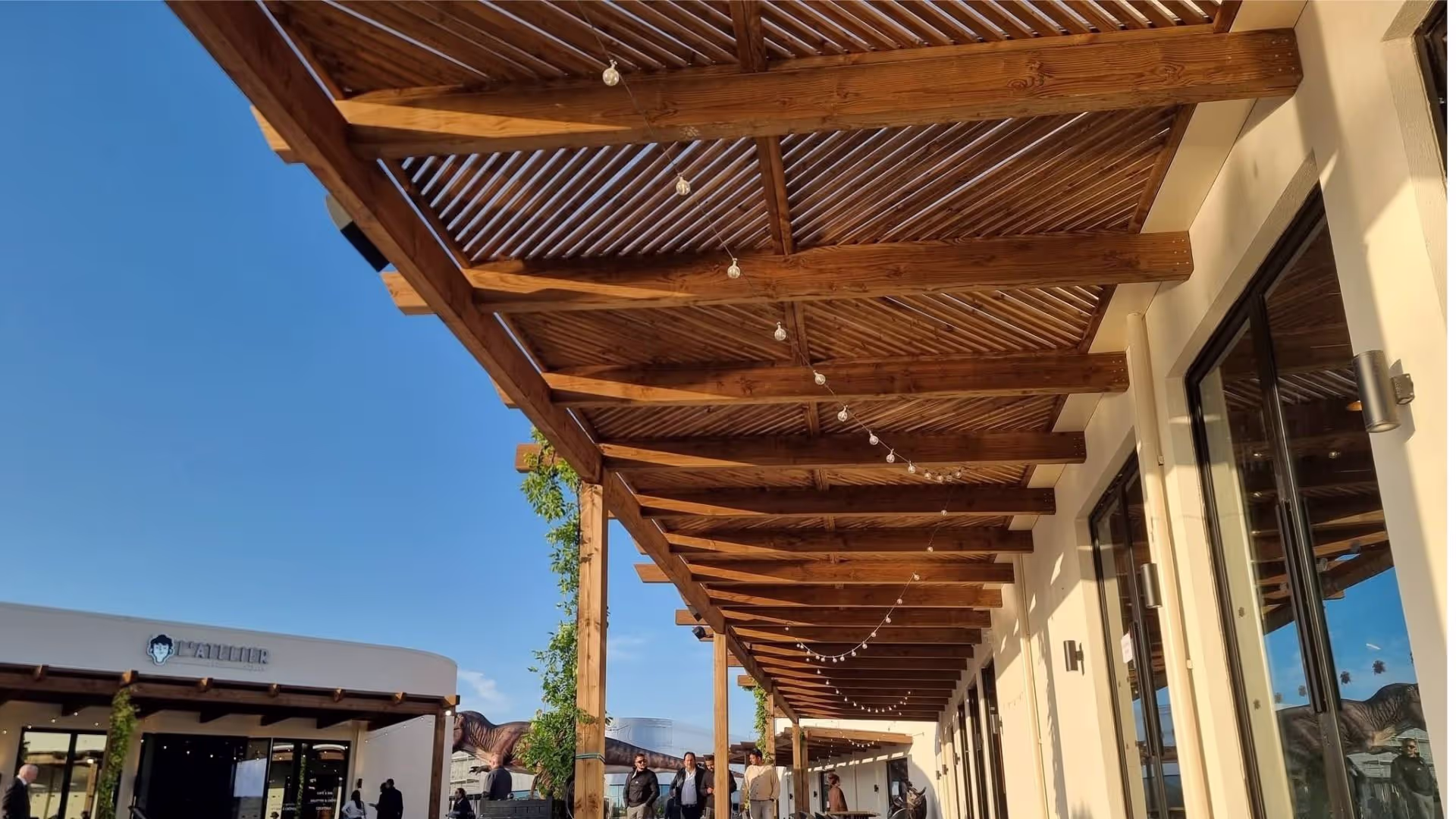 1200m² de Pergolas pour Central Parc VALVERT