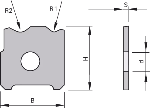 HW Multi reversible inserts for scrapers, Scraper knives 2