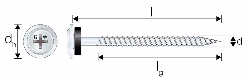 FSWA2 Vis tête plate - Inox A2 2