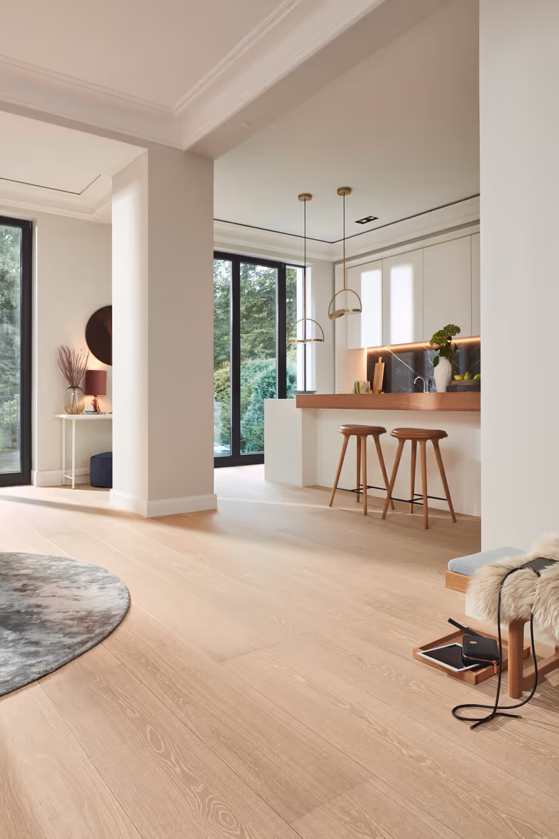Lame de parquet contrecollé MEISTER Lindura HD 400 chêne Natural champagne oak 3