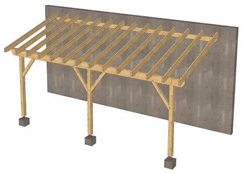 Carport en épicéa Granier 3