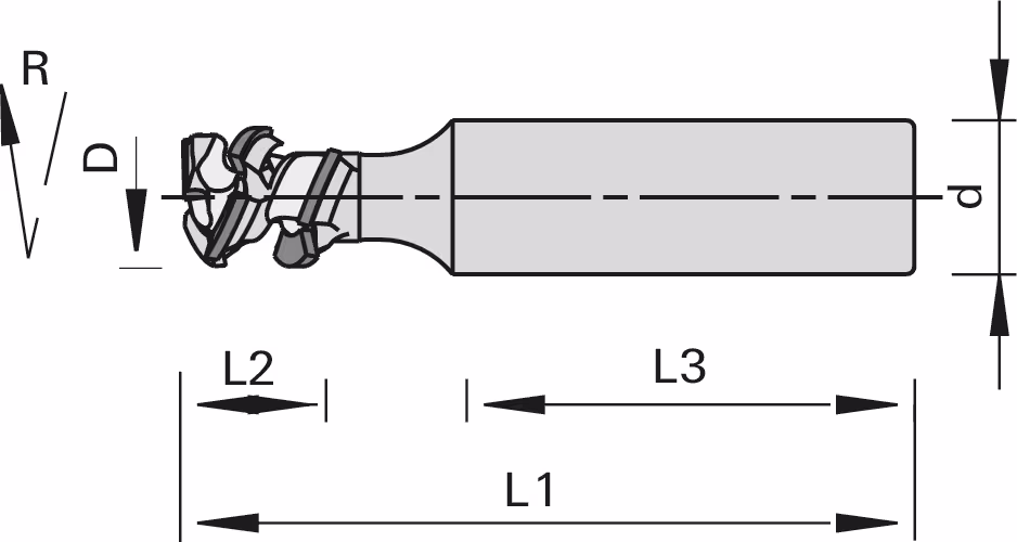 High-performance grooving cutter p-System CM DP LEUCO 2
