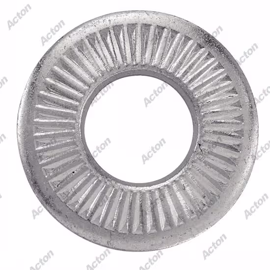“Contact” washers, medium series, white zinc-plated steel, NFE 25511 Acton 2
