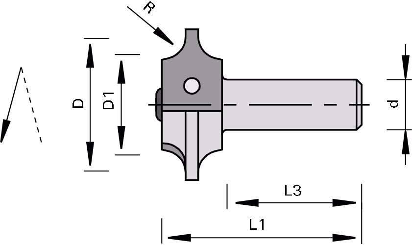 HW edge rounding tool bodies LEUCO, HOLZ-HER 2