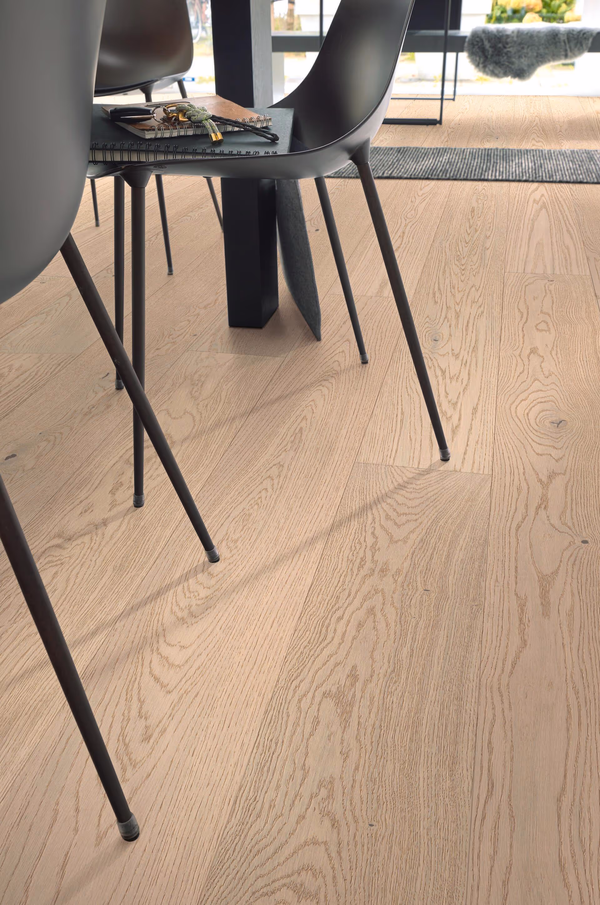 Lame de parquet contrecollé MEISTER Wood Flooring Natureflex HD 100 chêne Off-white oak lively 2