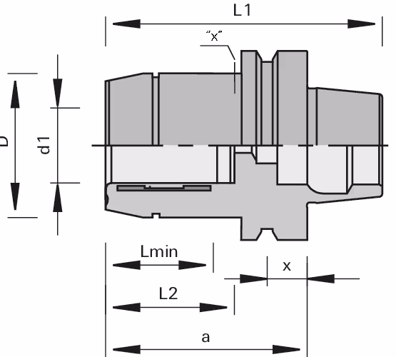 Hydro chuck ps-System with HSK 63F LEUCO 2