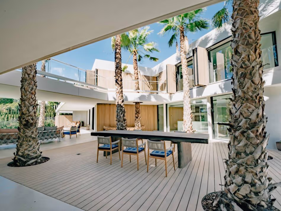 Accoya deck and cladding for Villa Harmony in Ibiza