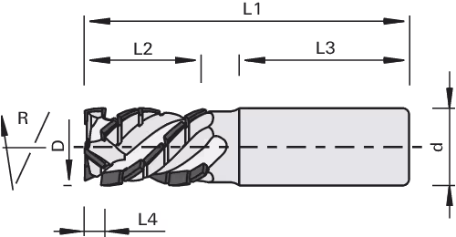 High-performance DP shank cutters LEUCO, Z=3+3 2