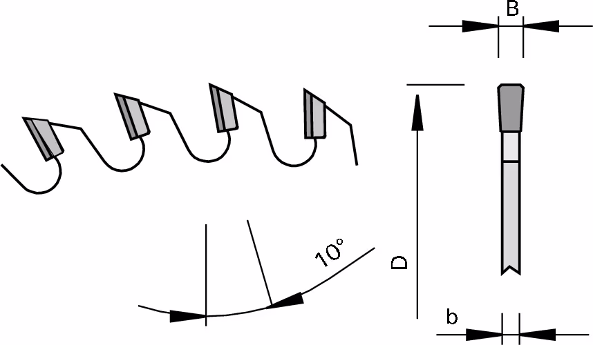 DP multi-rip saw blades “F-FA” LEUCO, nn-System 3