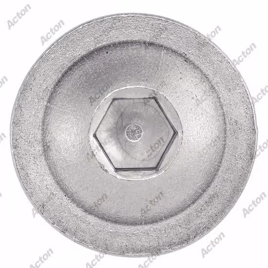 ISO 7380-2 machine screw, domed head hex socket with with flange, A2 stainless steel 3