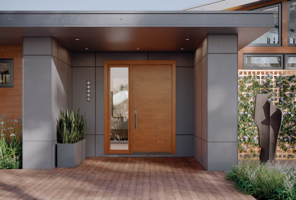 Timber entrance doors by TruStile