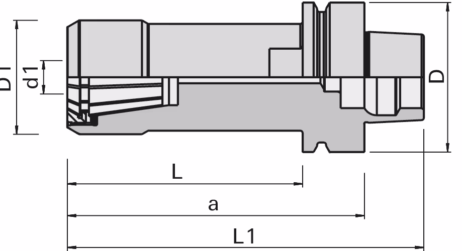 Collet chuck system 470E/ER32 with HSK 63F LEUCO 2