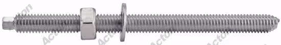 Chemical anchor threaded rod, white zinc-plated steel Acton 2