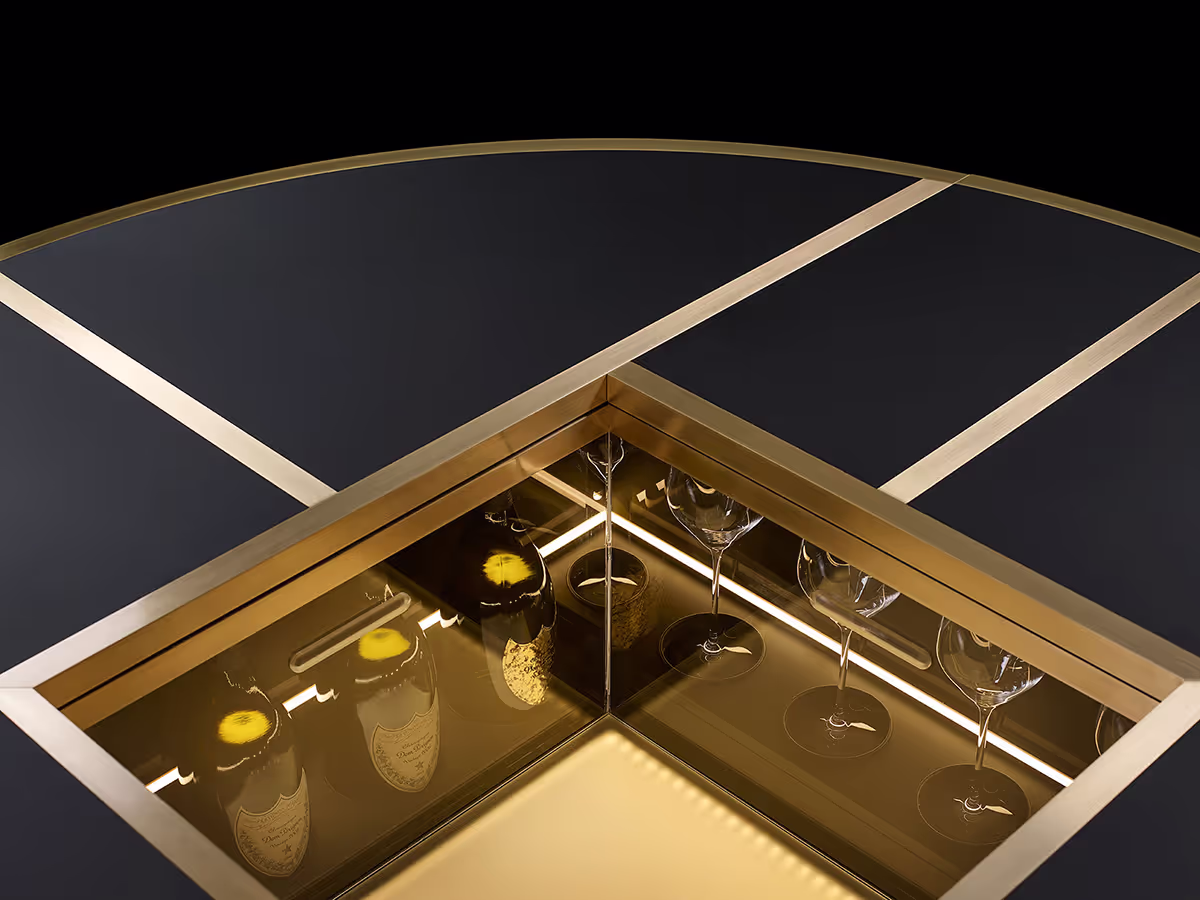 Dom Pérignon table – Silverlining & Kravitz Design