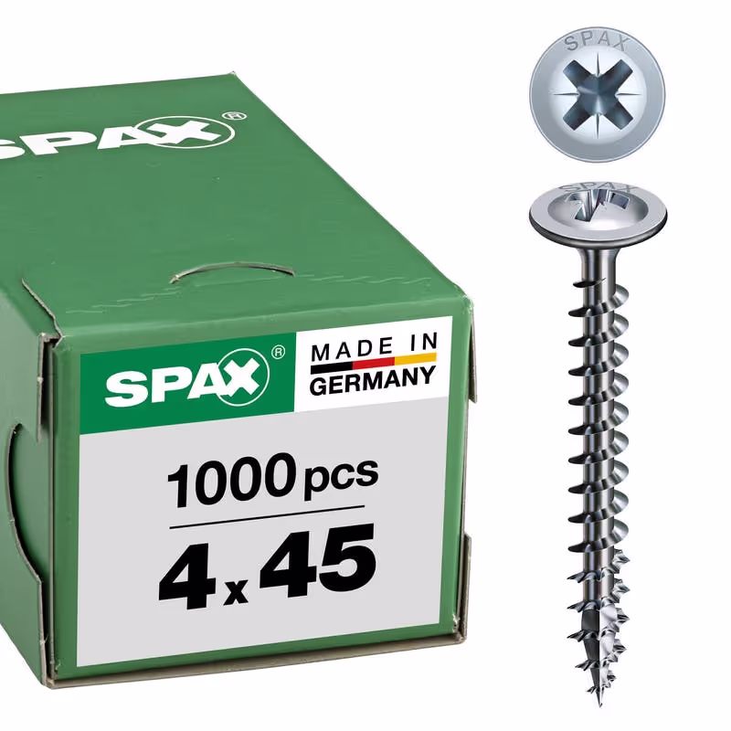Vis universelle SPAX WIROX tête ronde large plate Ø 3–5 mm 2
