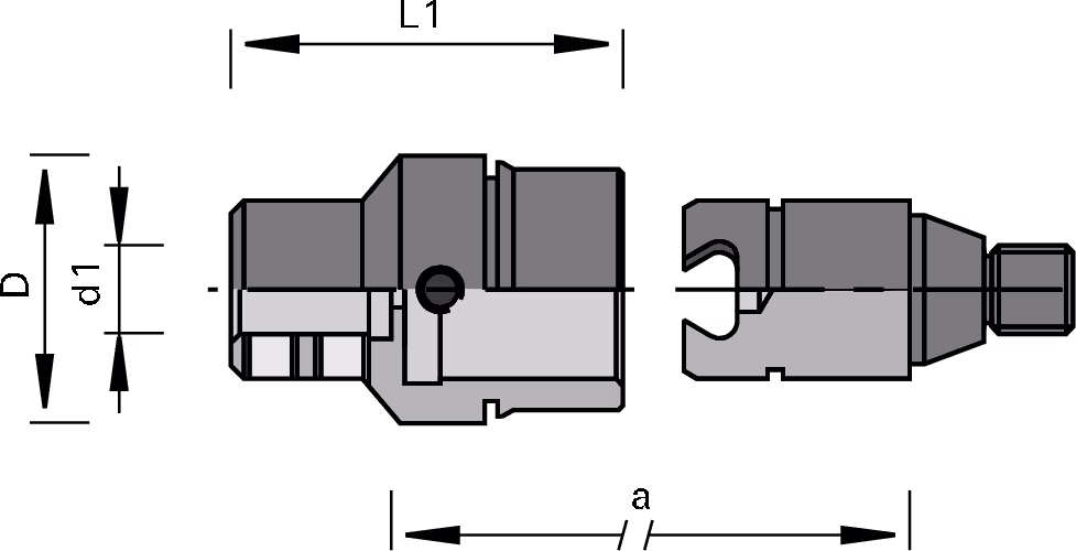 Klack system quick-clamping chucks for 32 mm centre distances LEUCO 2