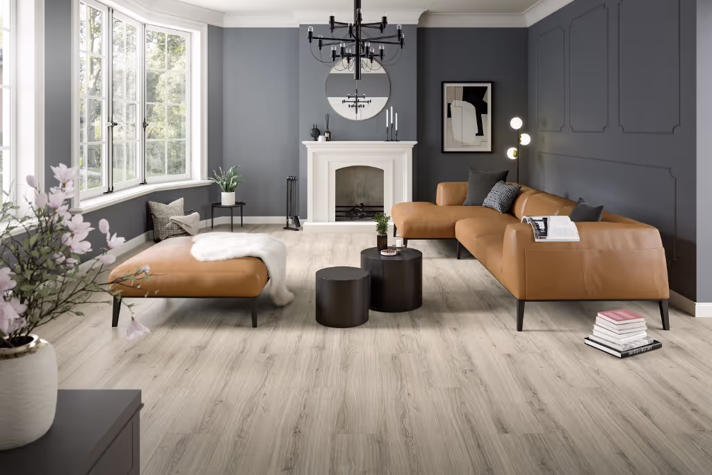 Lame de sol stratifié hydrofuge+ EGGER Grey Padua Oak 2