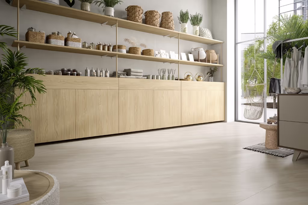 Lame de sol stratifié hydrofuge EGGER Sand Grey Calvia Stone 2