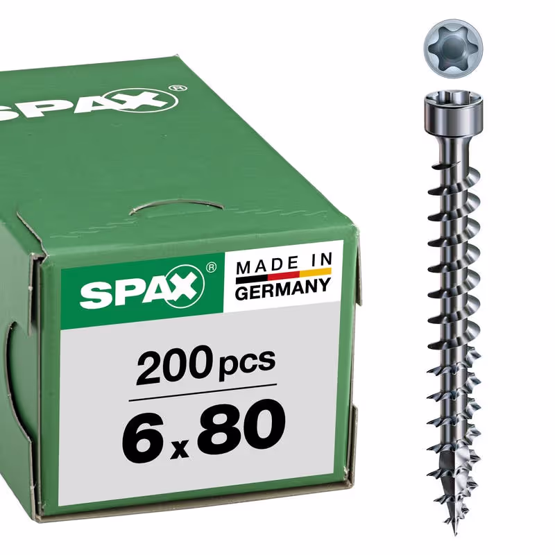 Vis à bois SPAX WIROX tête cylindrique Ø 6 mm 2