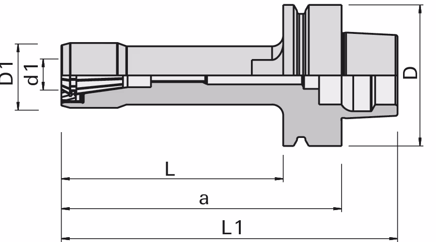 Collet chuck system 426E/ER16 with HSK 63F LEUCO 2