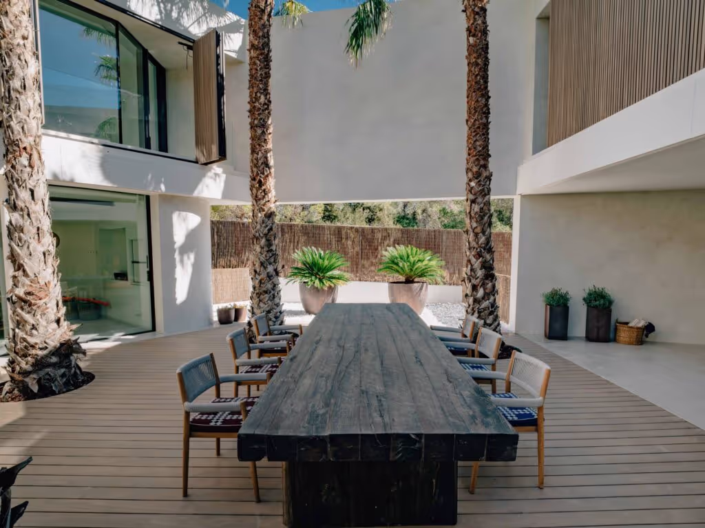 Accoya deck and cladding for Villa Harmony in Ibiza