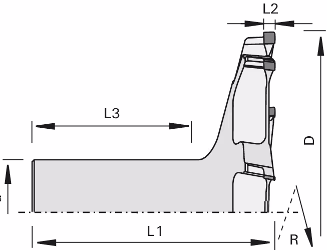 DP rebating and surfacing cutter LEUCO 2