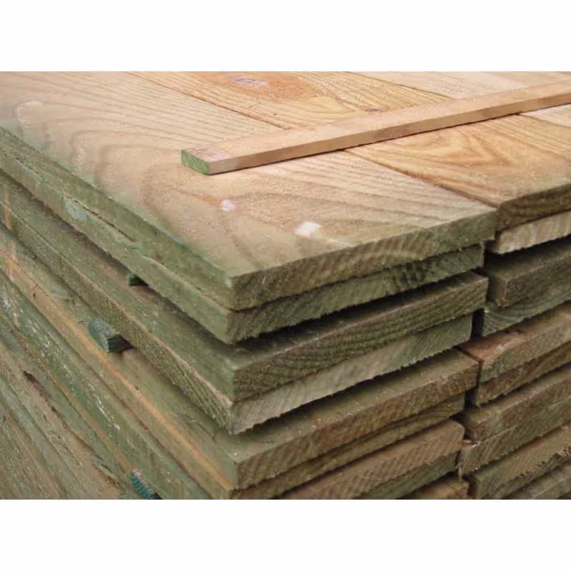 Roof Board Plank 18x150mm Sawn Pressure-Treated Brown 3m 2