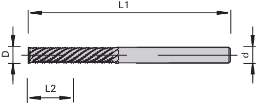 CM020 VHW cutter for honeycomb LEUCO, DLC coating 2