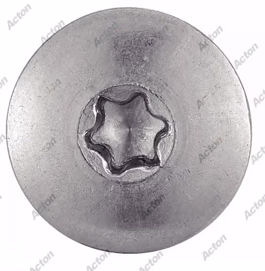 Facade screw, extra-large cylindrical head six-lobe, A2 stainless steel Acton 3