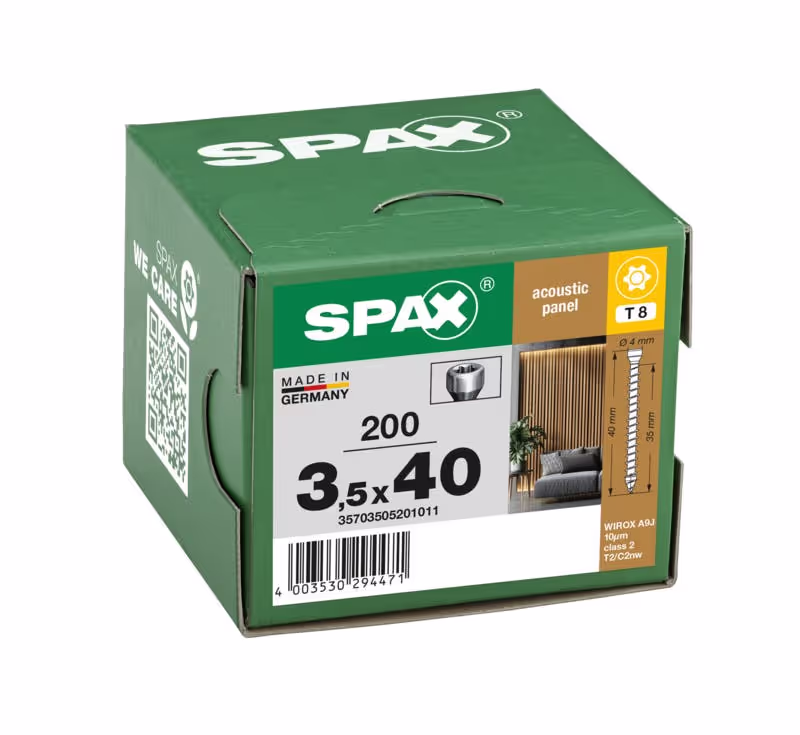 Vis pour revêtement acoustique SPAX WIROX 5