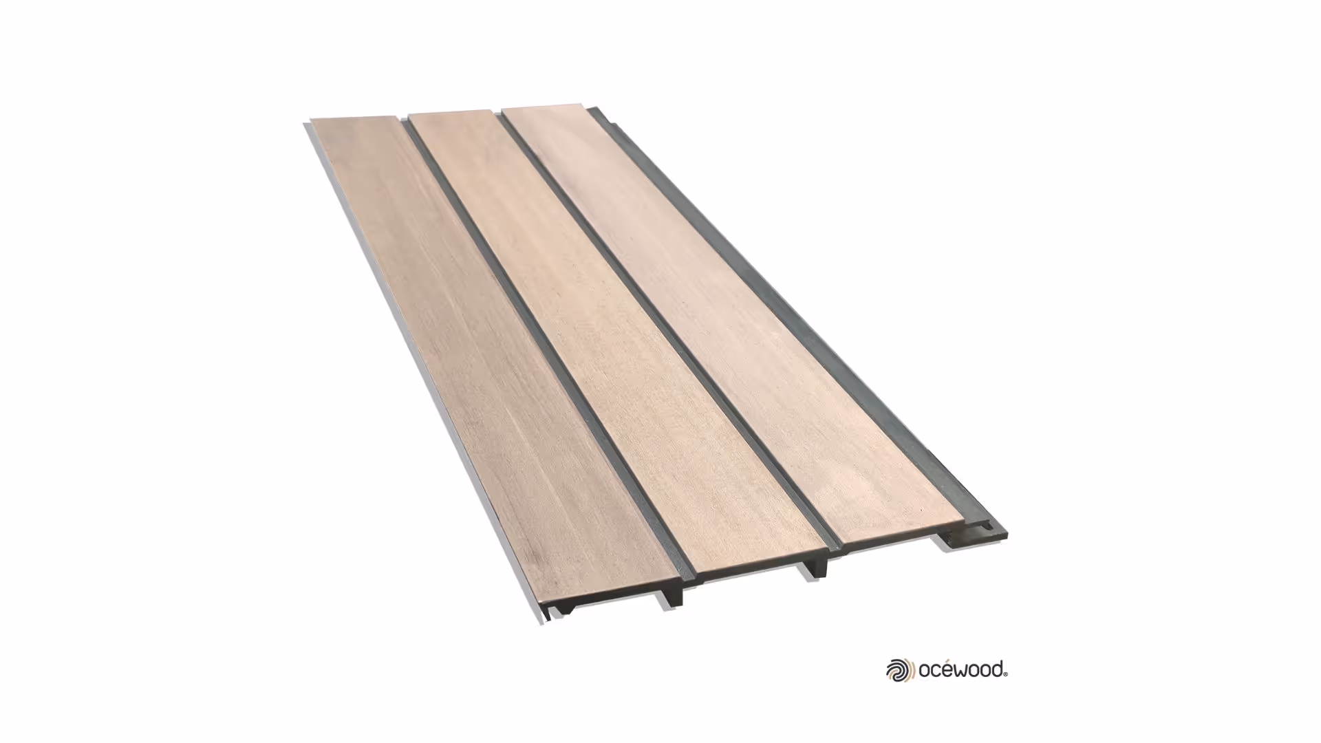 Lame de bardage composite Trio effet petite claire-voie 3200 mm 2