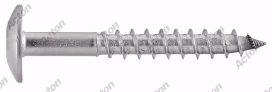Facade screw, extra-large cylindrical head six-lobe, A2 stainless steel Acton 2