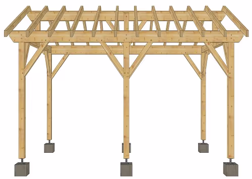 Carport en épicéa Grande Sur 4
