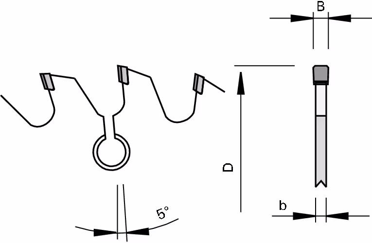 DP scoring saw blades DIAMAX, Accessories for hoggers 2