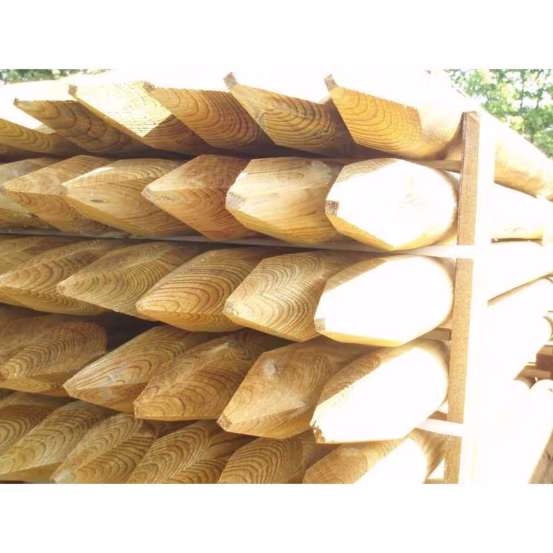 Stake / Tree Stake Machined Round Timber Pointed Pine Pressure-Treated Class 4 3