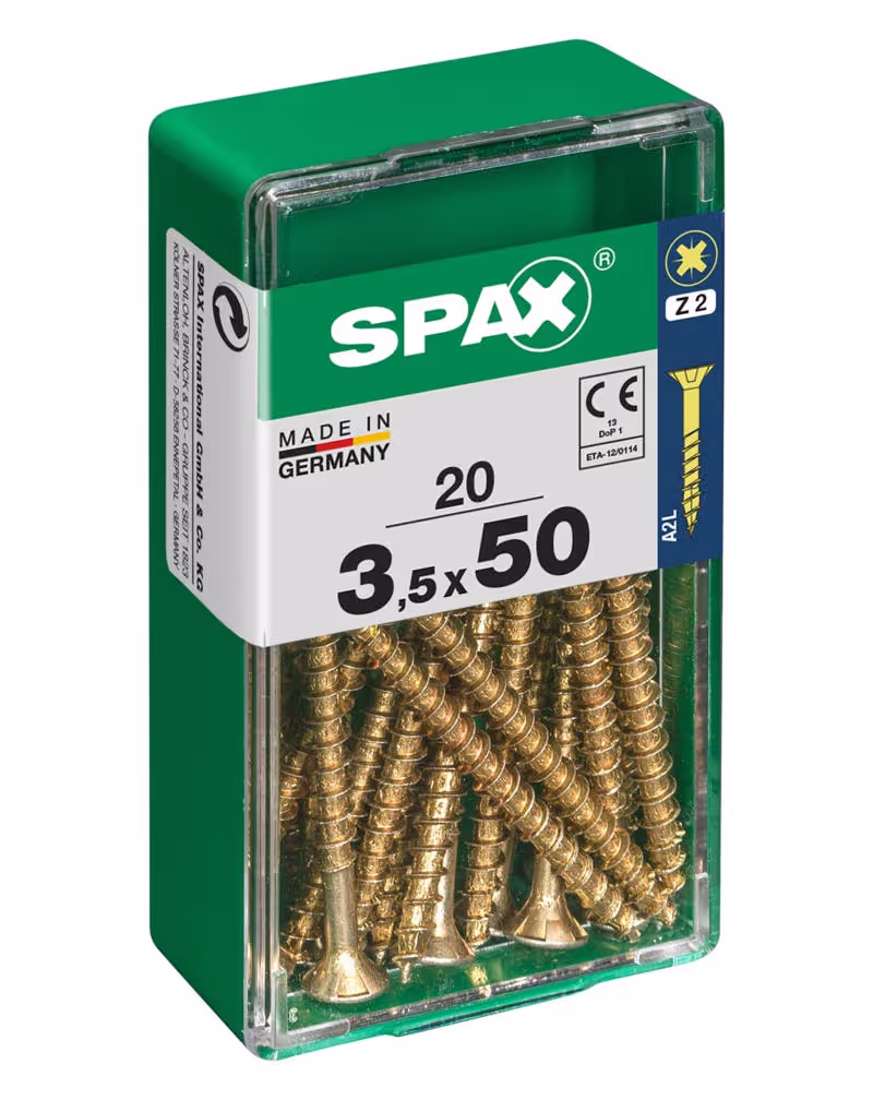 Vis universelle SPAX YELLOX tête fraisée Ø 3.5–5 mm 5