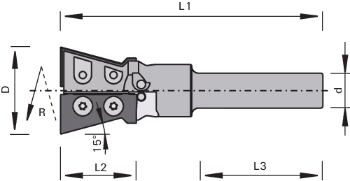 HW insert dovetail tool bodies LEUCO 2
