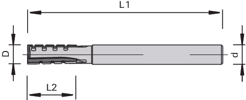 CM050 DP shank cutter (UniType) LEUCO 2