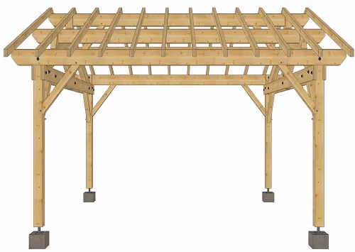 Carport en épicéa Grand Veymont 4
