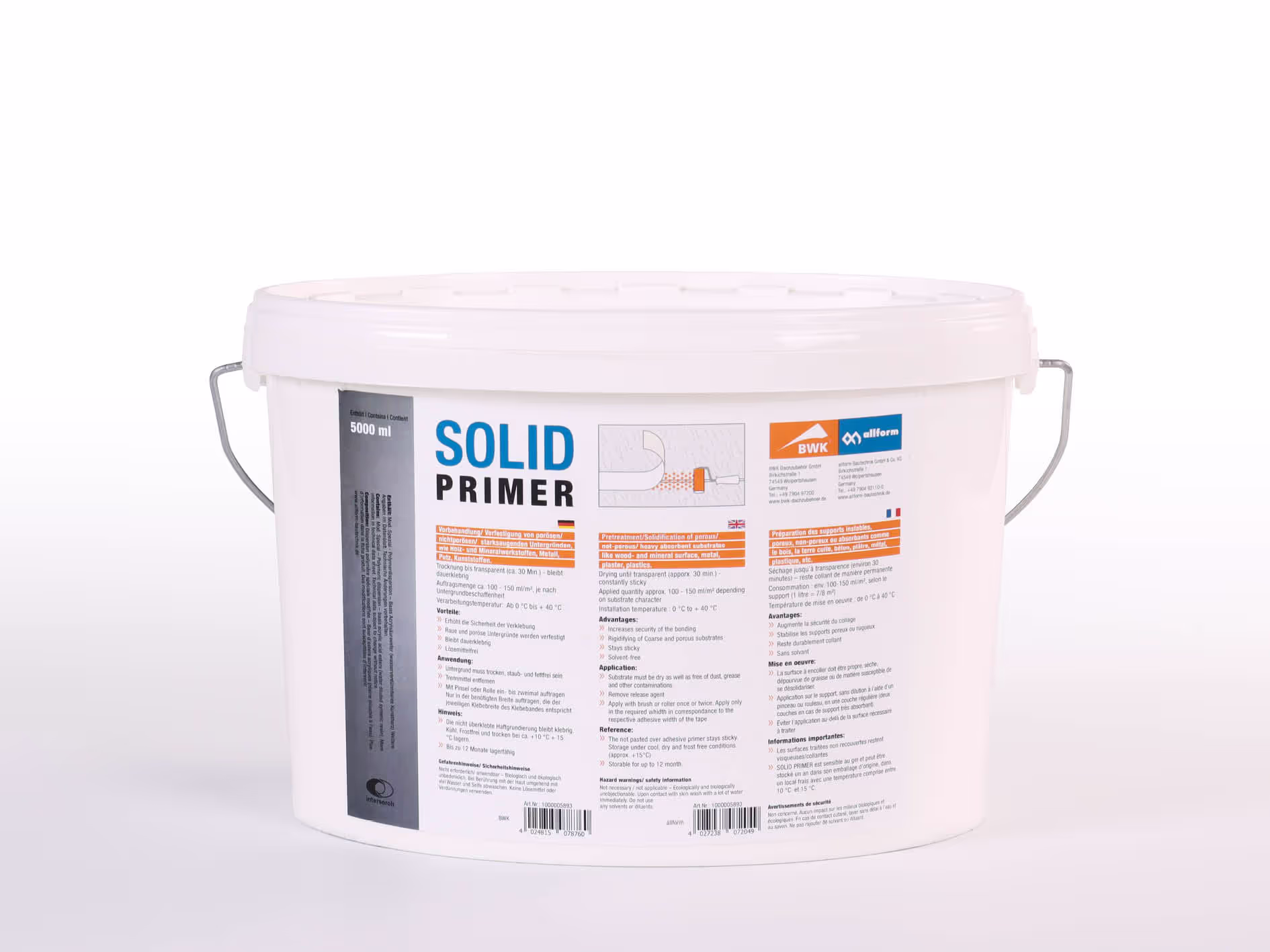 Primaire d'accrochage BWK Solid Primer sans solvant 2