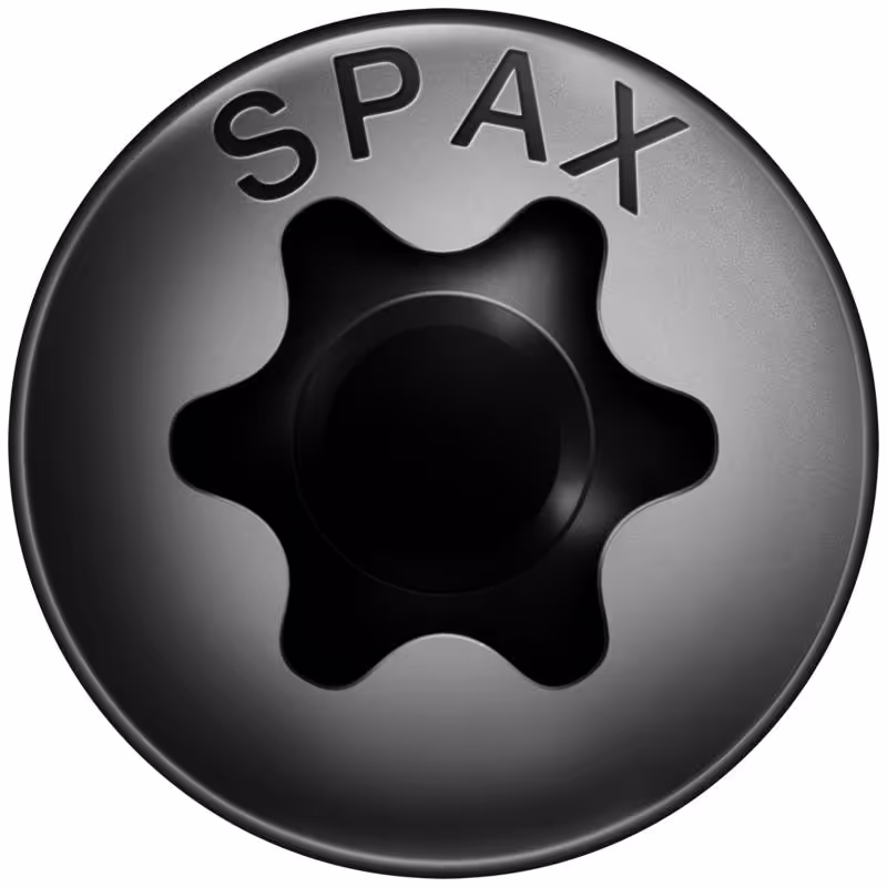 Vis universelle SPAX noir BLAX tête ronde 3