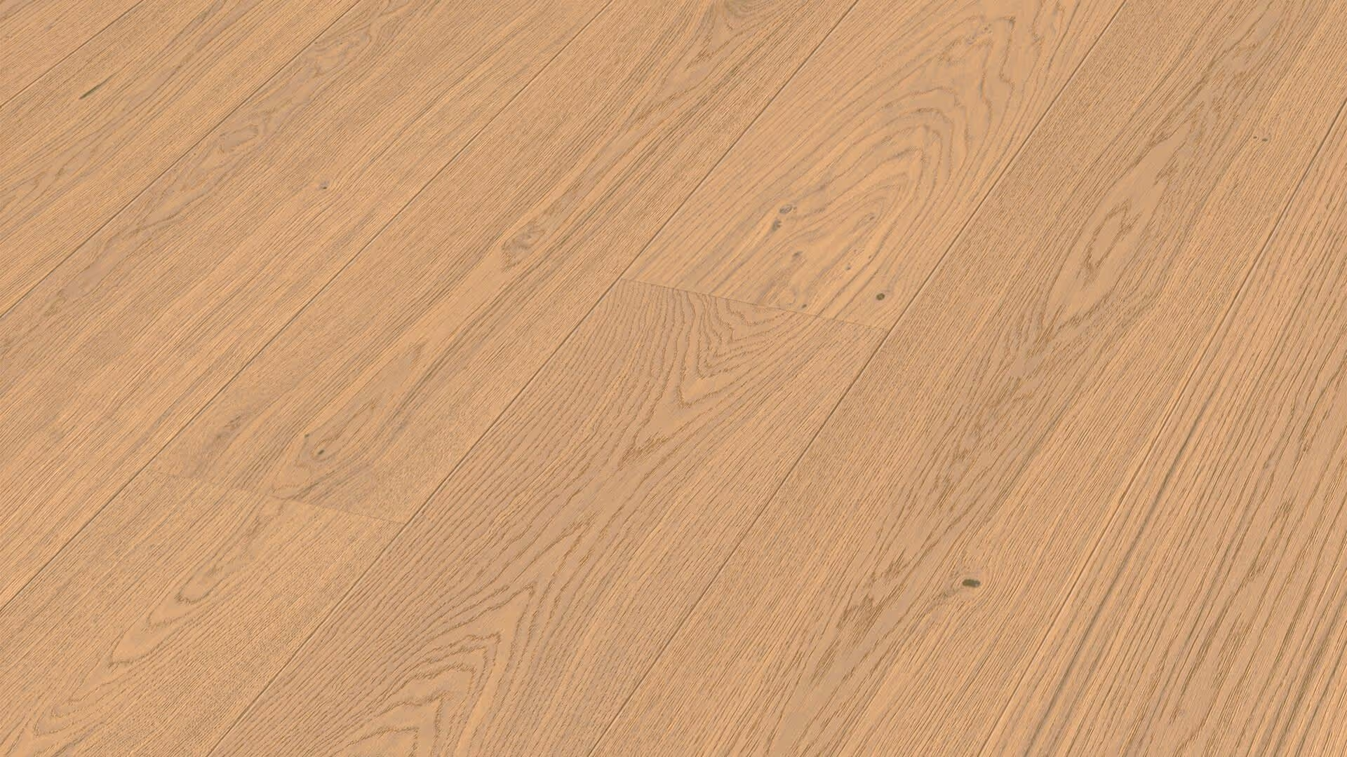 Lame de parquet contrecollé MEISTER Lindura HD 400 chêne Natural cream oak