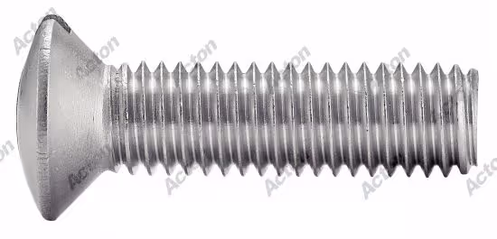 Slotted raised countersunk head machine screw DIN 964, A4 stainless steel Acton 2