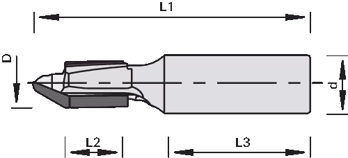 DP multi-purpose facing shank cutter LEUCO 2