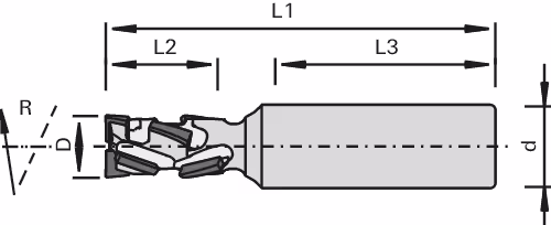 High-performance CM DP Nesting shank cutters LEUCO, Z=2+2 4