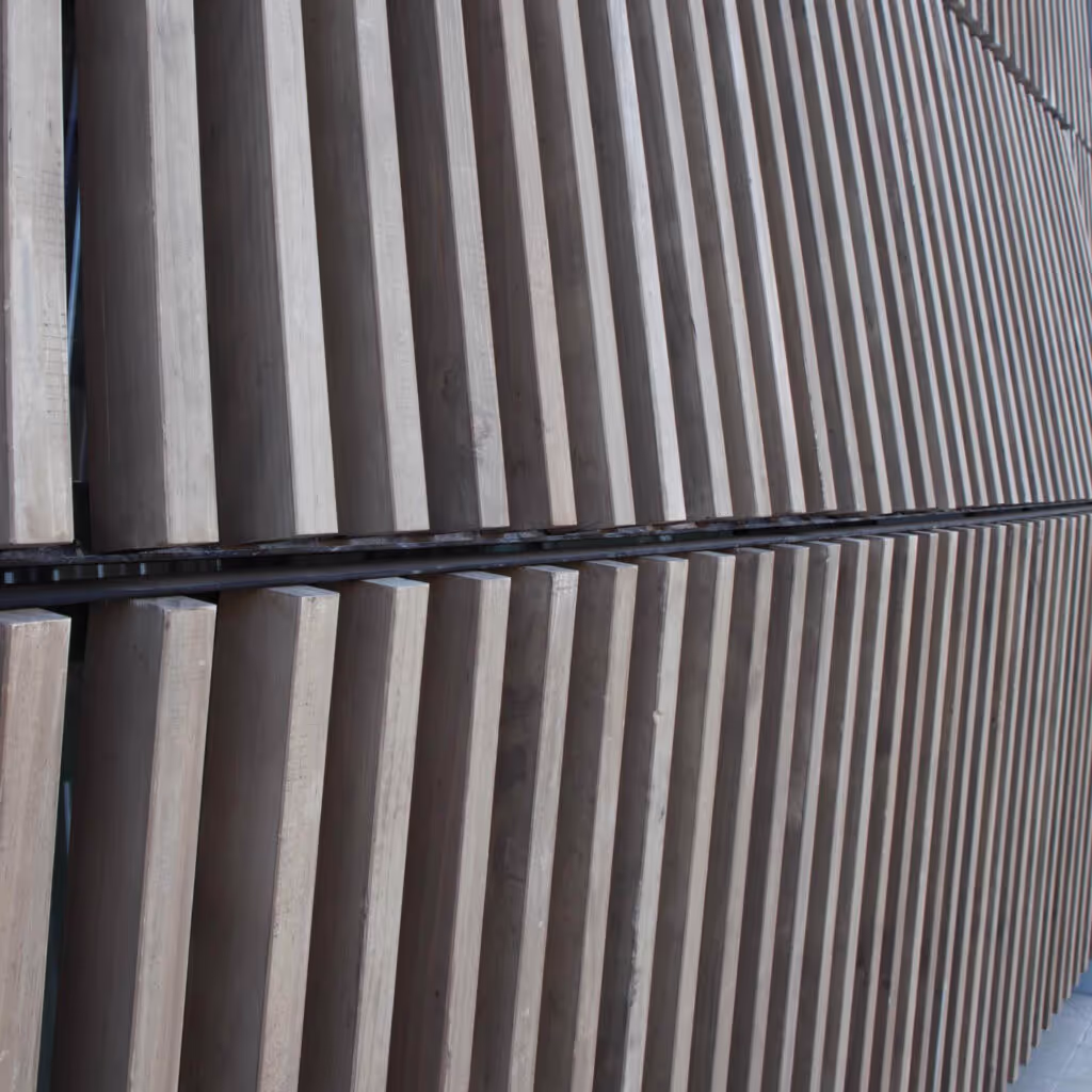 An Accoya facade for a ski chalet in Lebanon