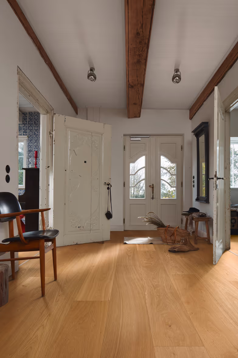 Lame de parquet contrecollé MEISTER Lindura HD 400 chêne Oak lively verni 2