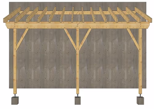 Carport en épicéa Granier 5